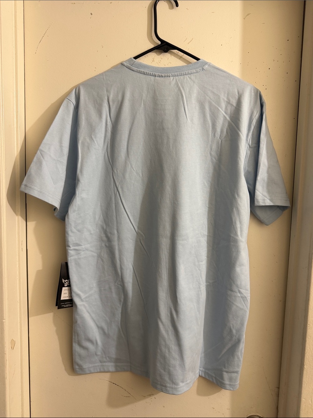 Light Blue Short-Sleeve Kids Tee with Butterfly Graphic - Picture 2 of 6